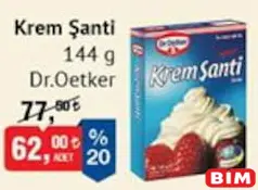 DR. OETKER KREM ŞANTİ 144 G fiyat ve kampanya bilgisi